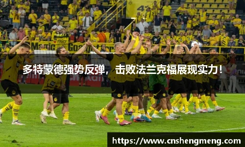 多特蒙德强势反弹，击败法兰克福展现实力！