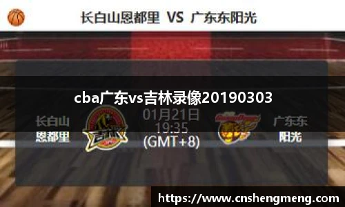 cba广东vs吉林录像20190303