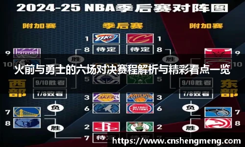 火前与勇士的六场对决赛程解析与精彩看点一览